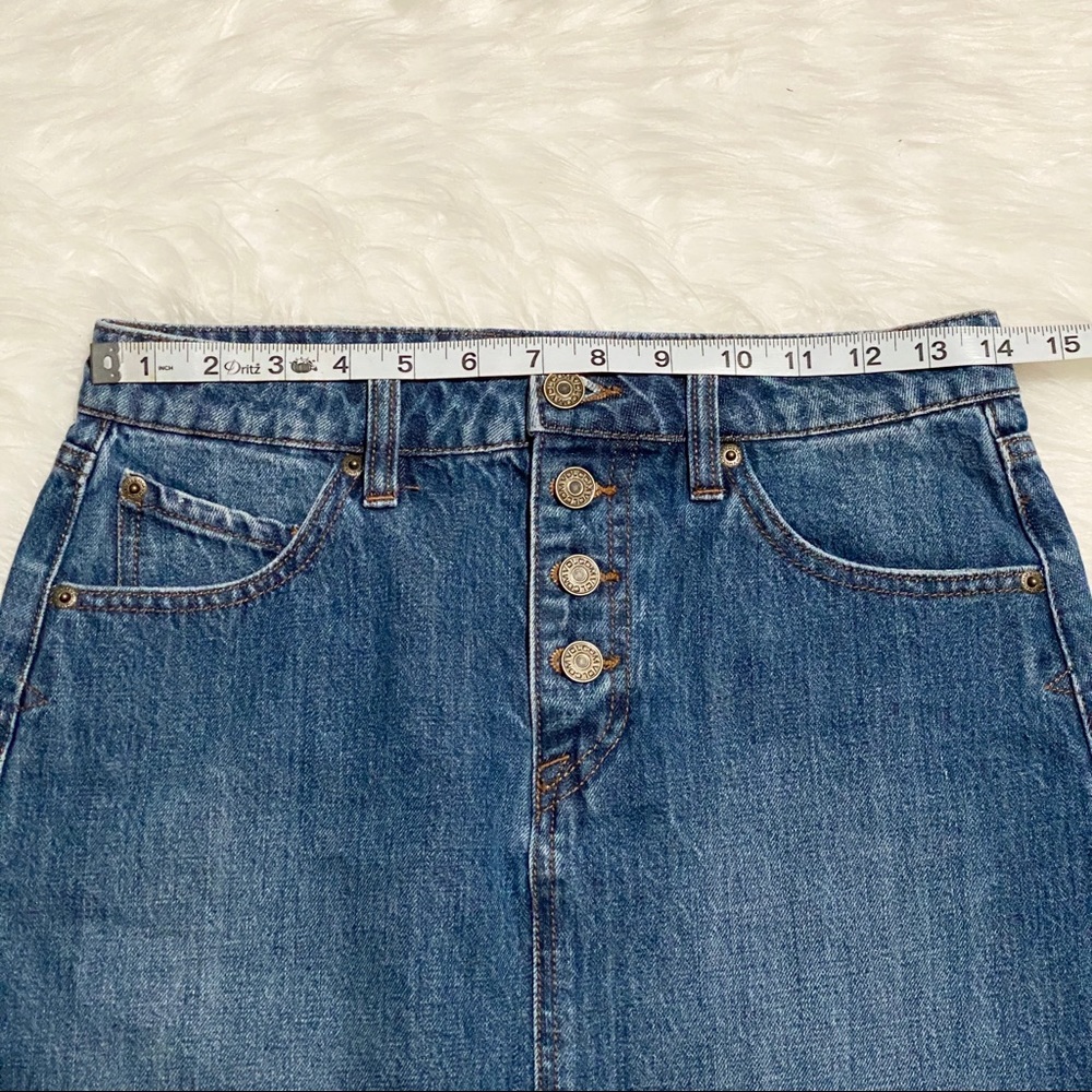 VOLCOM BRAND Denim Jean Mini Skirt - Picture 4 of 6